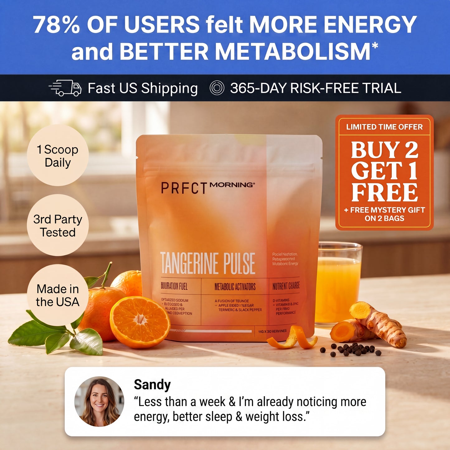 PRFCT Morning Electrolytes 2 Bags
